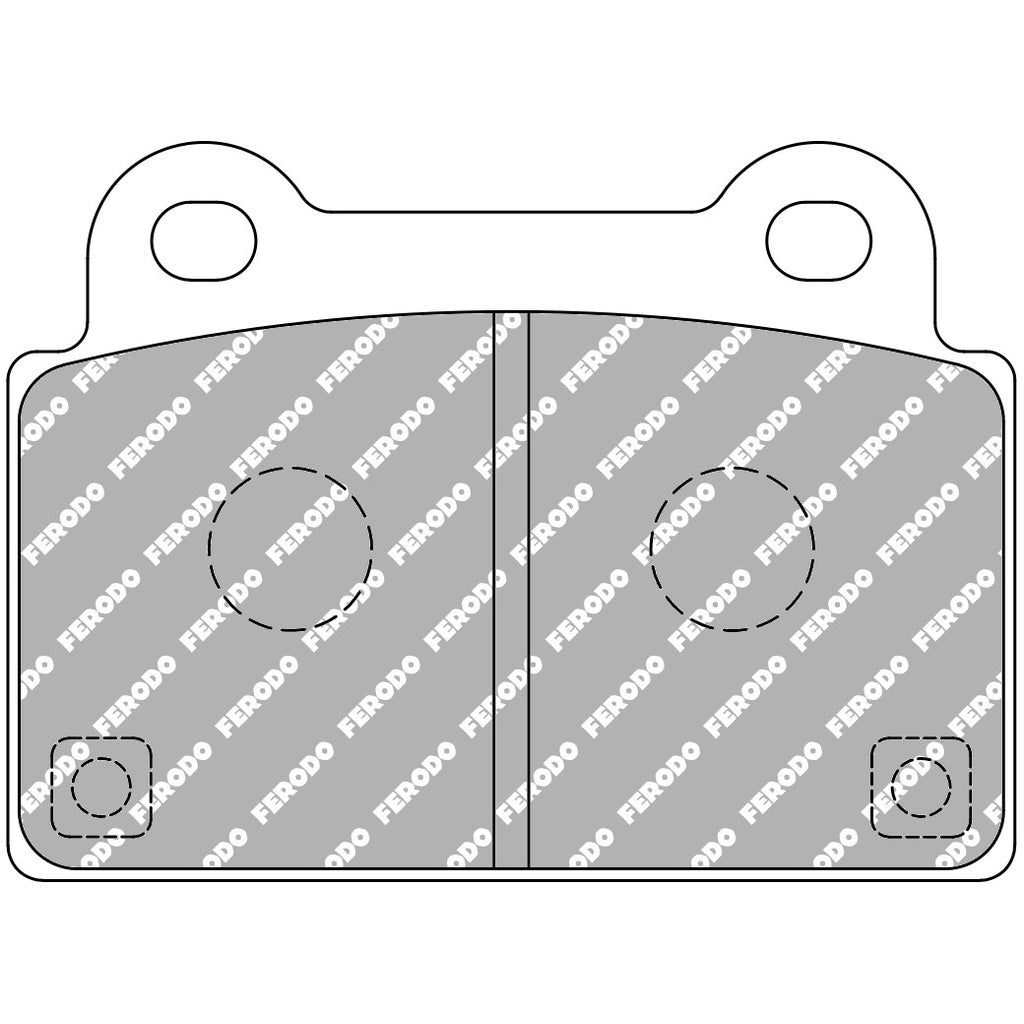 FERODO FCP4168H Rear Brake Pads DS2500 for MITSUBISHI EVO X Photo-0