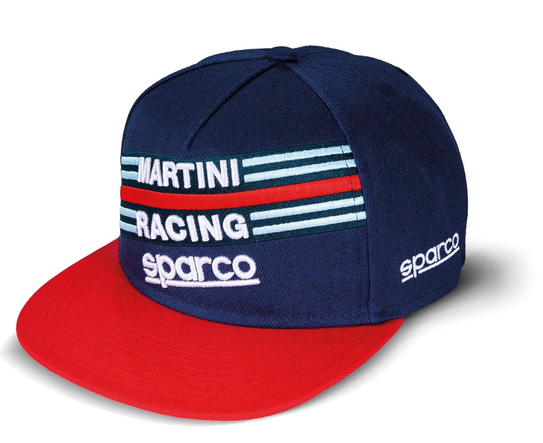 SPARCO 01283BM FLAT VISOR Cap MARTINI RACING, navy blue Photo-0