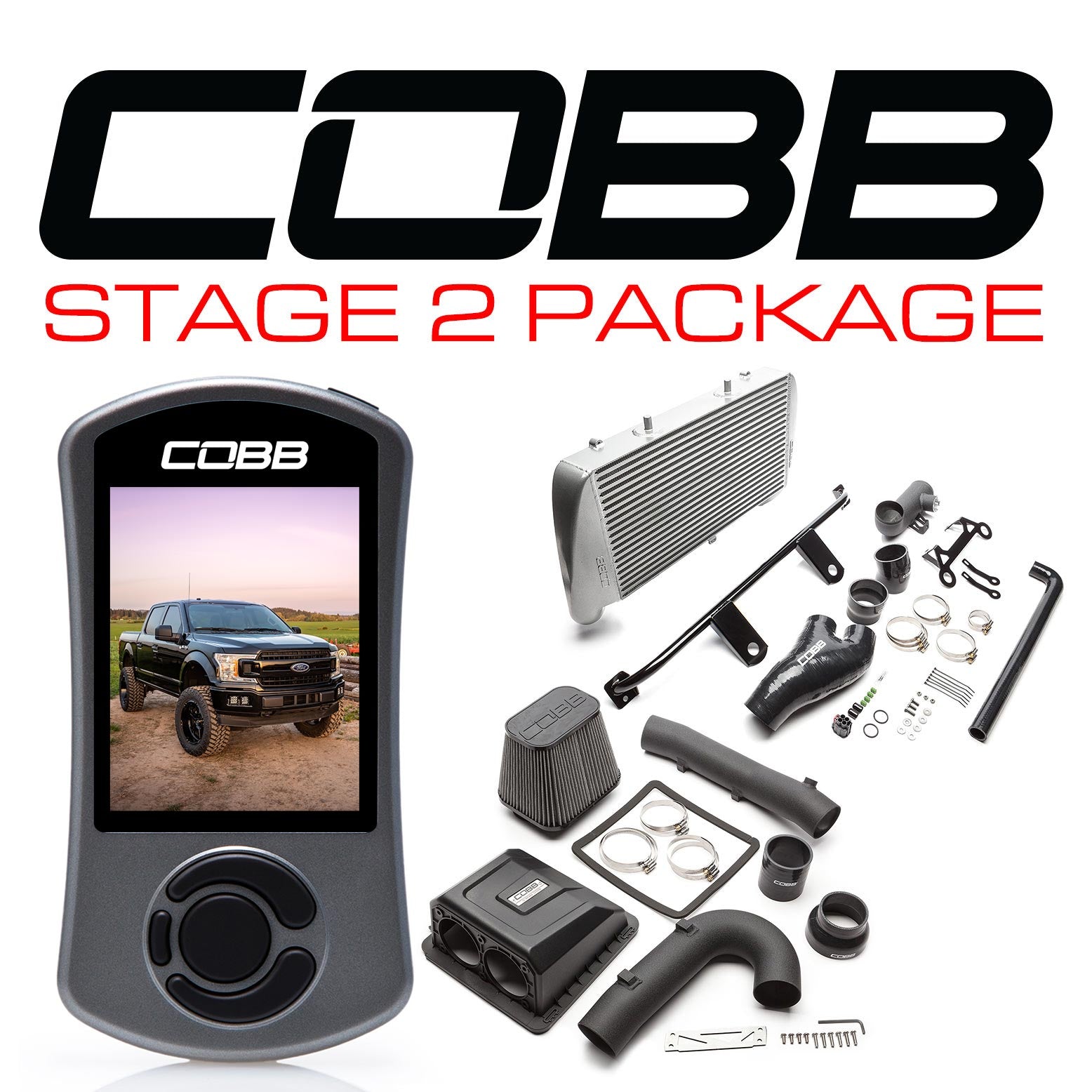 COBB FOR0070020SL FORD Stage 2 Power Package Silver F-150 Ecoboost 3.5L 2020 Photo-0