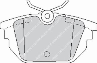 FERODO FCP1113H Rear Brake Pads DS2500 for ALFA ROMEO Spider / GTV / 145 / 146 Photo-0