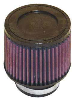 K&N RU-3700 UNIVERSAL Clamp-On Air Filter 3"FLG, 5"B, 4-5/8"T, 4"H Photo-0