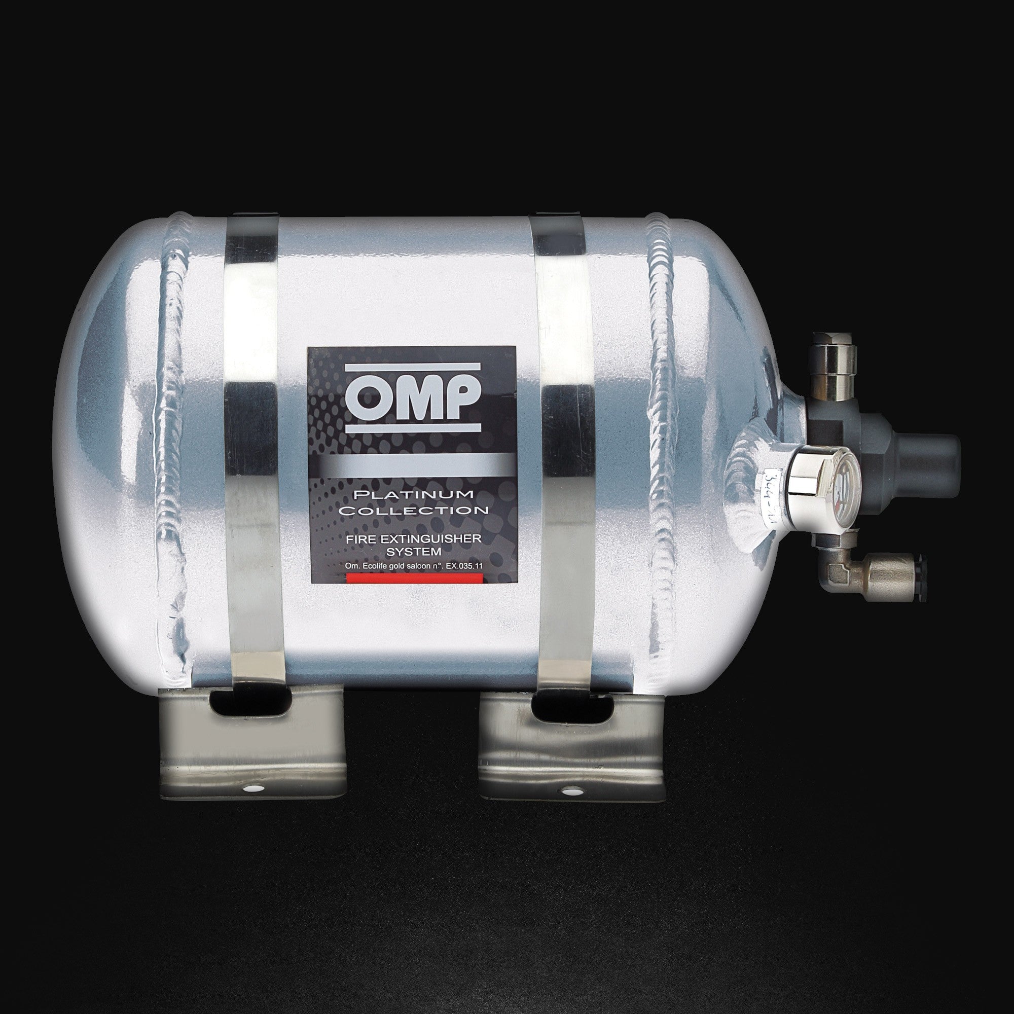 OMP CE0-SAL3-B01 (CESAL3R) Extinguisher system (FIA) CESAL3R, electric, aluminium, 3l, diam.160mm, AFFF Photo-0