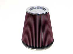 K&N RF-1044 UNIVERSAL Clamp-On Air Filter 6"FLG, 7-1/2"B, 5"CR-T, 8"H Photo-0