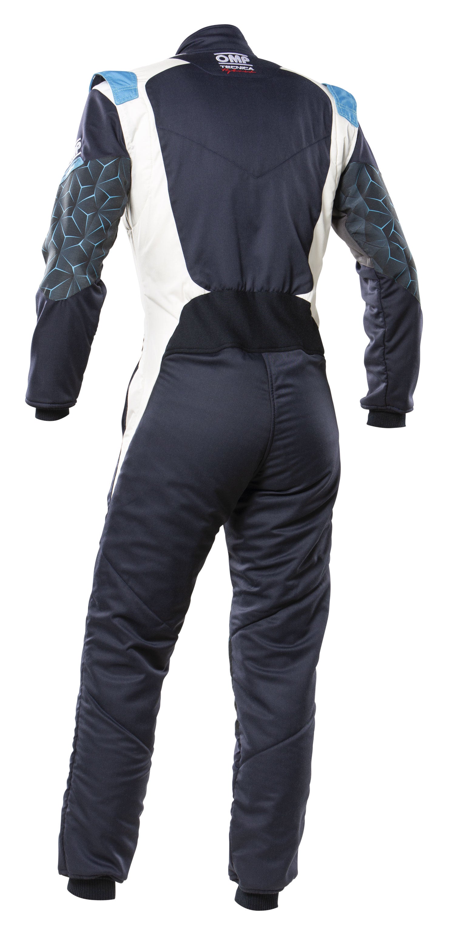 OMP IA0-1864-A01-244-64 (IA0186424464) TECNICA HYBRID Racing suit, FIA 8556-2018, navy blue/blue, size 64 Photo-1