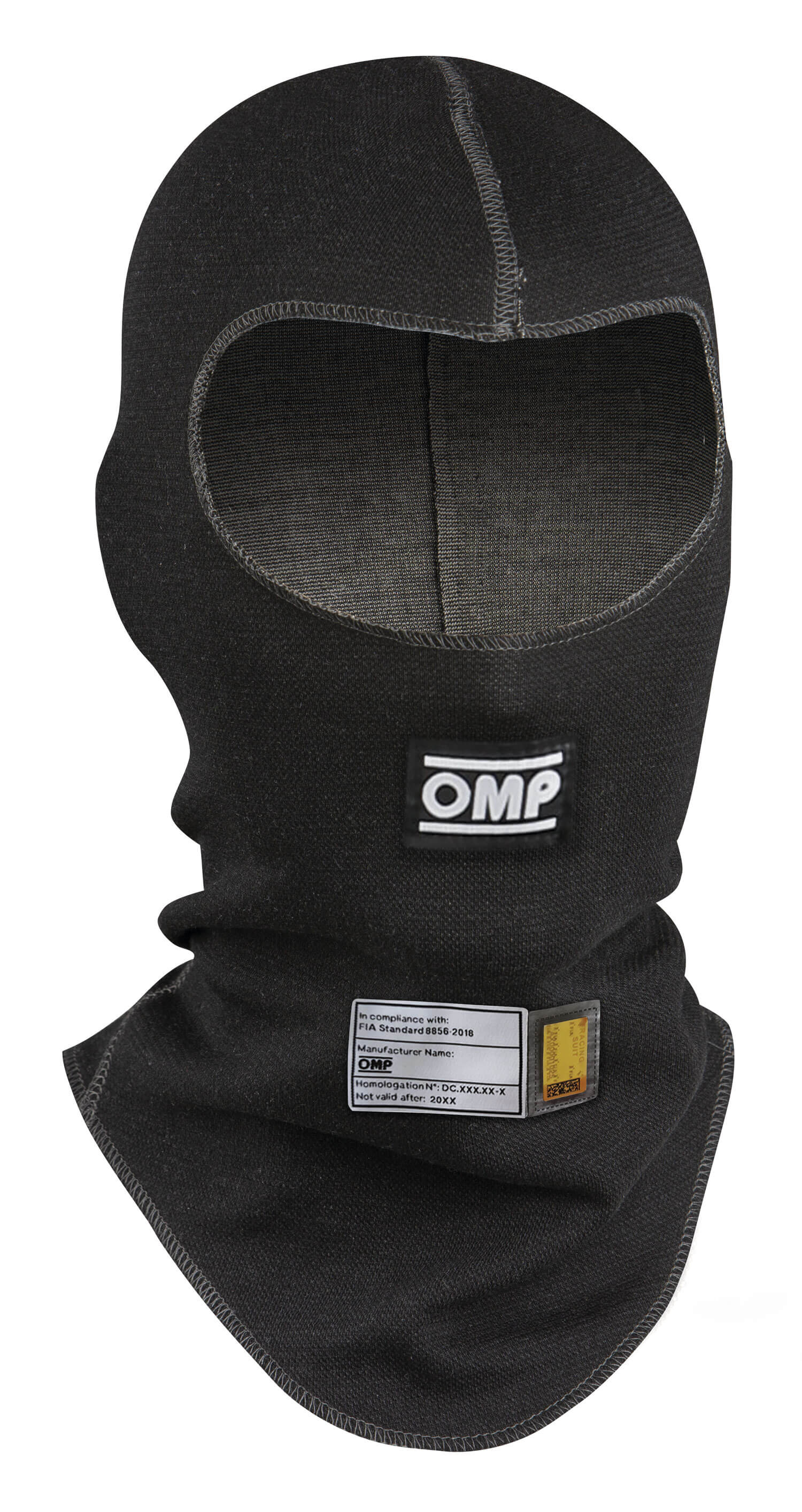 OMP IE0-0770-A01-071-M (IAA/770071M) FIRST Balaclava my2022, FIA 8856-2018, black, size M Photo-0