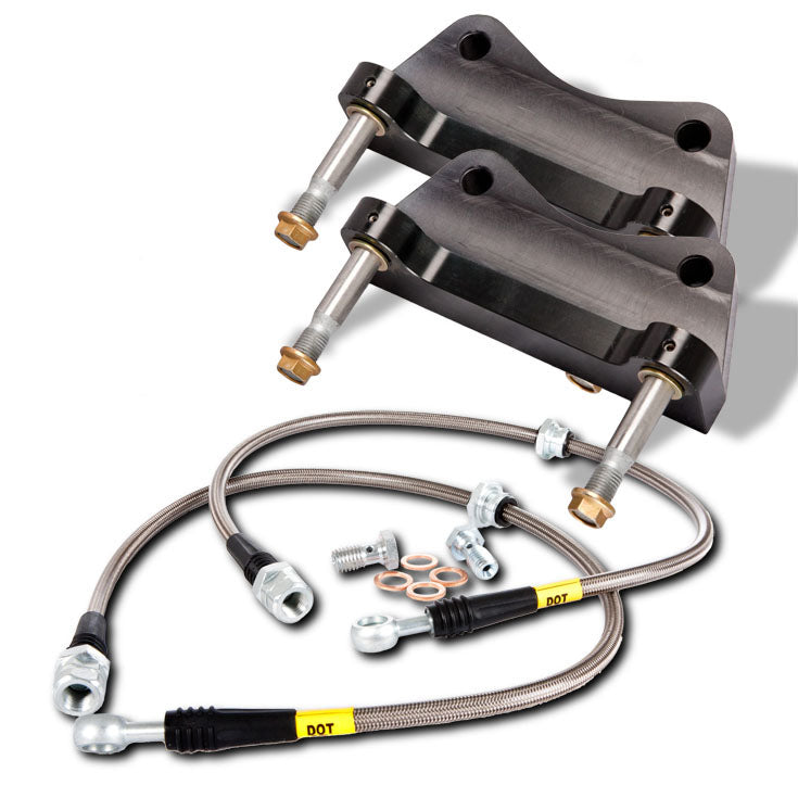 STOPTECH 83.838.4700.71 BBK 2PC ROTOR, FRONT SLOTTED 355X32/ST40 RED SUBARU STI '04-07 Photo-3
