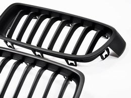 AUTOTECKNIC BM-0179-MB Stealth Black Front Grilles - F30 Sedan / F31 Wagon | 3 Series Photo-1