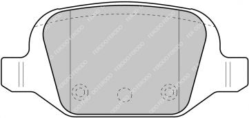 FERODO FDS1324 Rear Brake Pads DS Performance for FIAT Panda (169) / Punto (188) Photo-0