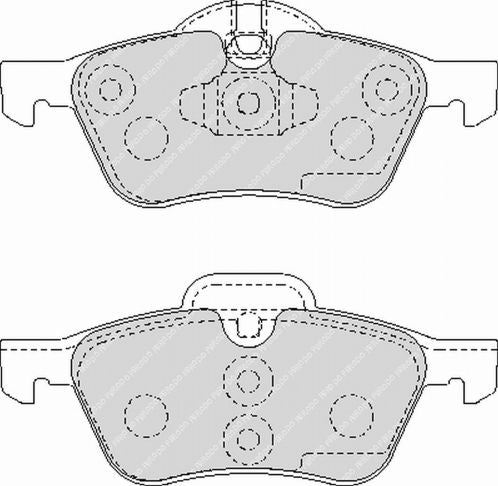 FERODO FCP1499H Front Brake Pads DS2500 for MINI Cooper S (R52) Photo-0
