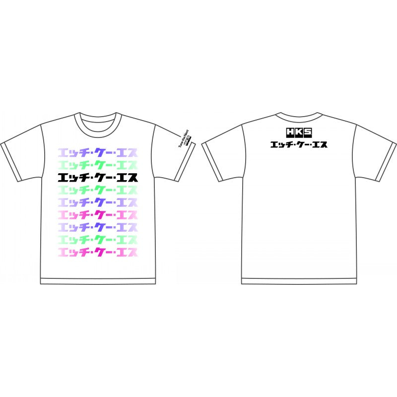 HKS 51007-AK658 T-Shirt KATAKANA White, Size M Photo-0