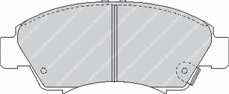 FERODO FCP777H Front Brake Pads DS2500 for HONDA Civic V Photo-0