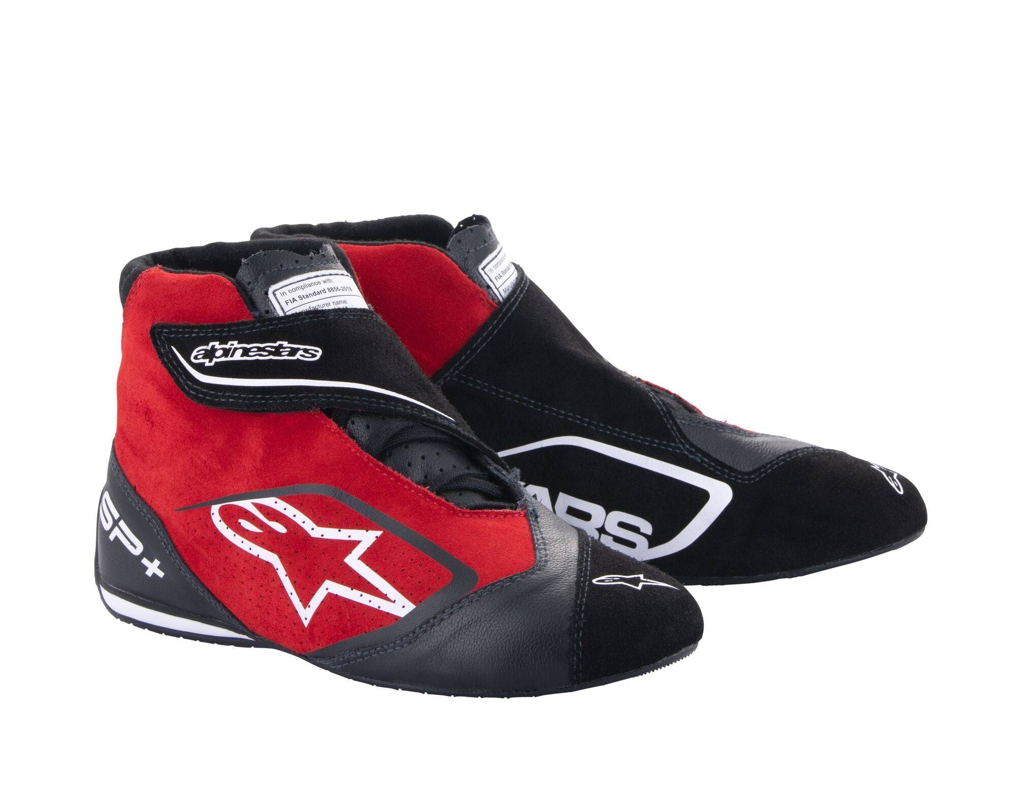 ALPINESTARS 2710723_13_8,5 Racing shoes SP+, FIA 8856-2018, black/red, Size 41 Photo-0