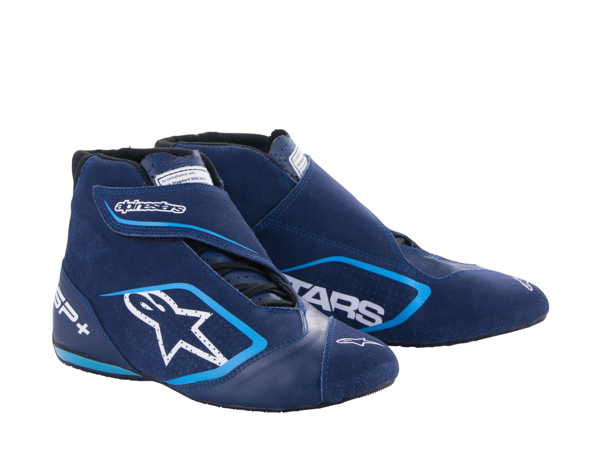 ALPINESTARS 2710723_7179_7,5 Racing shoes SP+, FIA 8856-2018, ultramarine blue/light blue, Size 40 Photo-0