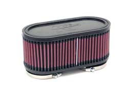 K&N RU-2970 UNIVERSAL Clamp-On Air Filter 2-3/8"DUAL FLG,107MM C-C, 3"H Photo-0