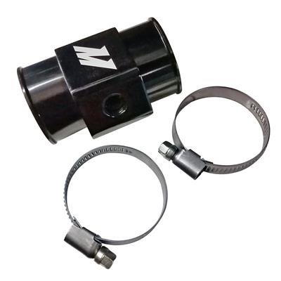 MISHIMOTO MMWHS-38-BK Water Temperature Sensor Adapter - 38mm - Black, Silver, Gold Photo-0