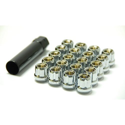 MUTEKI 31886C Lug nuts kit 12x1.50 Chrome (Open End) Photo-0