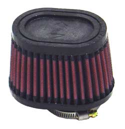 K&N RU-2450 UNIVERSAL Clamp-On Air Filter 1-3/4"FLG O/S, 4" X 3"B, 3" X 2"T, 2-3/4"H, OVAL Photo-0