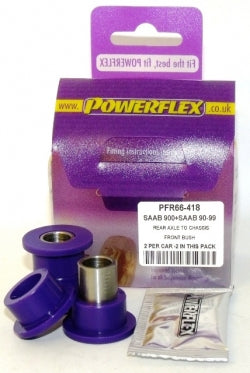 POWERFLEX PFR66-418 x2 Rear Axle To Chassis Rear Bushing SAAB 90 & 99 Photo-0