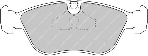 FERODO FDS1285 Front Brake Pads DS Performance for VOLVO S70 / V70 / C70 Photo-0