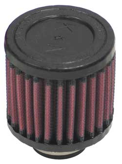K&N RU-0060 UNIVERSAL Clamp-On Air Filter 1-1/4"FLG, 3"OD, 3"H Photo-0