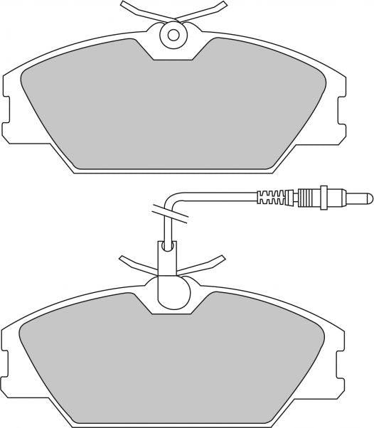 FERODO FDS406 Front Brake Pads DS Performance for RENAULT Laguna (B56) Photo-0