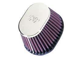 K&N RC-0981 UNIVERSAL Clamp-On Air Filter 2-1/8"FLG, 4" X 3"B, 3" X 2"T, 2-3/4"H Photo-0