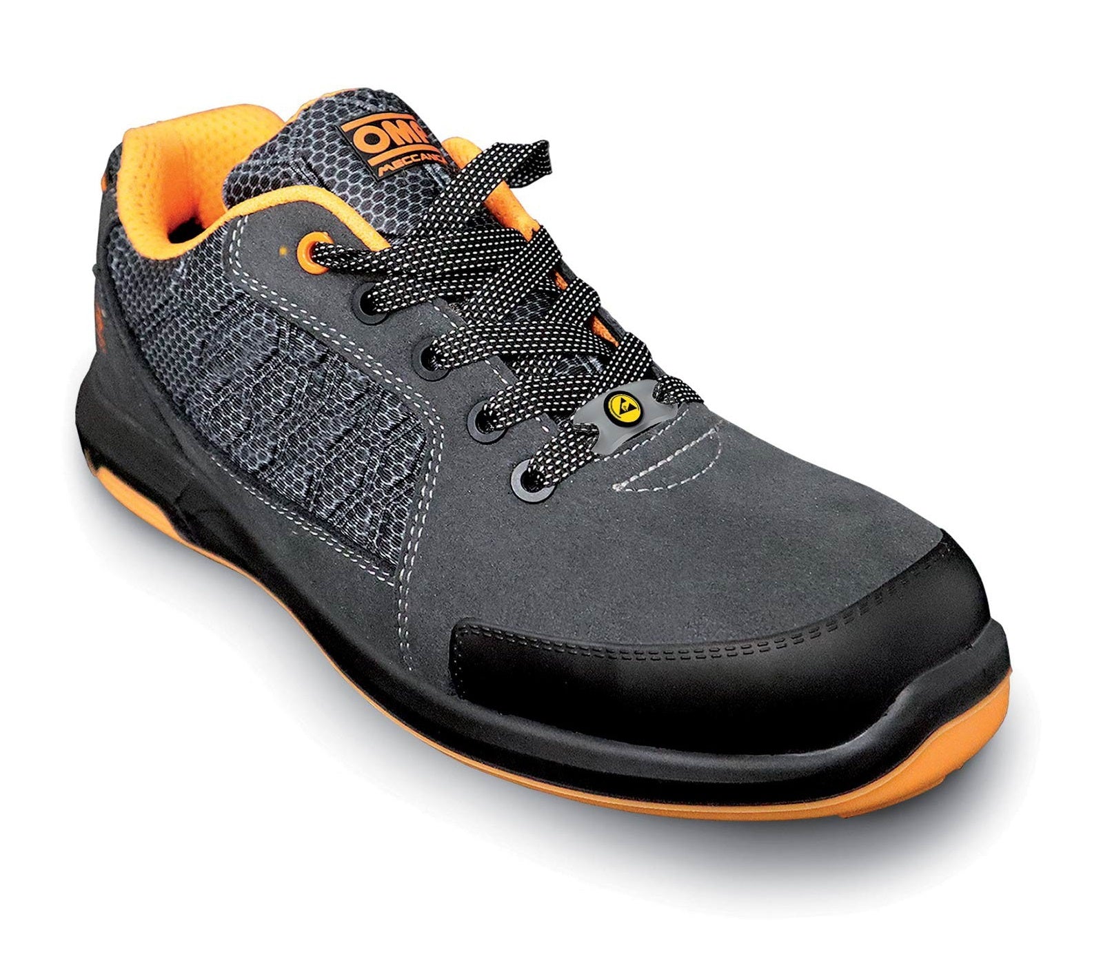 OMP OMPS90014720 Pro Sport Safety Mechanic's shoes, black/orange, size 47 Photo-0 