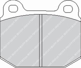 FERODO FCP116R Front Brake Pads DS3000 for BMW 3 Series (E21) Photo-0