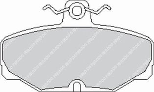 FERODO FCP408H Rear Brake Pads DS2500 for FORD Escort 2.0 RS Cosworth 16V + 4x4 Photo-0