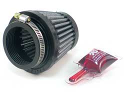 K&N RU-2690 UNIVERSAL Clamp-On Air Filter 1-3/4"FLG, 3"B, 2"T, 2-1/2"H Photo-0