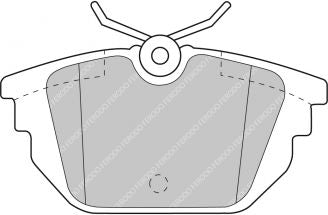 FERODO FDS1113 Rear Brake Pads DS Performance for ALFA ROMEO GTV (916C) / Spider (916) Photo-0