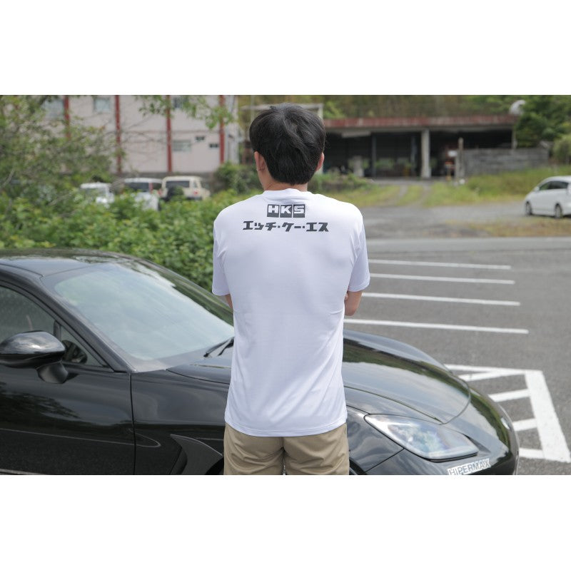 HKS 51007-AK660 T-Shirt KATAKANA White, Size XL Photo-3