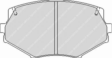 FERODO FCP1011H Front Brake Pads DS2500 for MAZDA MX-5 (NA / NB) 1990-2005 Photo-0