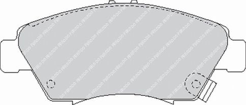 FERODO FCP776H Front Brake Pads DS2500 for HONDA Civic V Photo-0