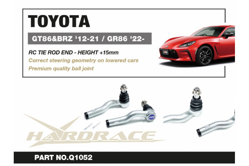 HARDRACE Q1052 RC Tie rod end for SUBARU BRZ ZC6/TOYOTA 86 ZN6 Photo-3