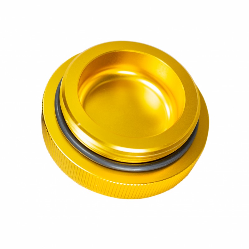 FUELAB 63701 Replacement Fuel Cap, Gold Photo-0