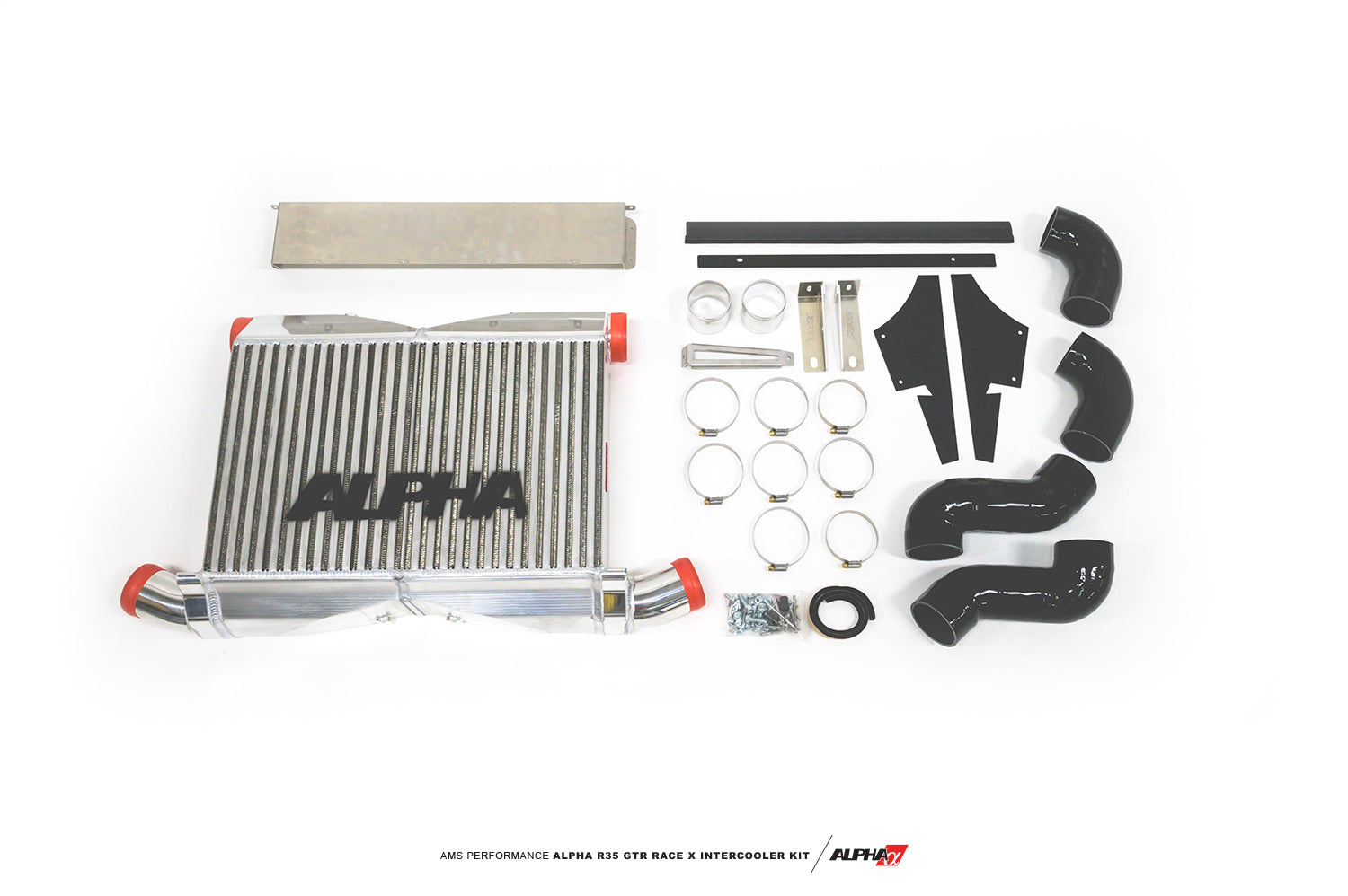 AMS ALP.07.09.0010-1 Front Mount Intercooler 2009-2011 NISSAN R35 GT-R (With Logo) Photo-0