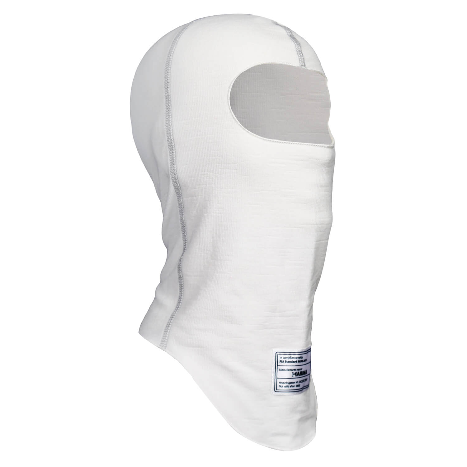 MARINA RACEWEAR R50-094:TUNICA Balaclava White M-Plus Photo-0