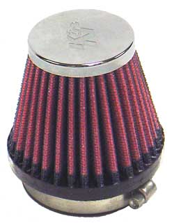 K&N RC-2340 UNIVERSAL Clamp-On Air Filter 2-1/8"FLG, 3"B, 2"T, 2-3/4"H Photo-0