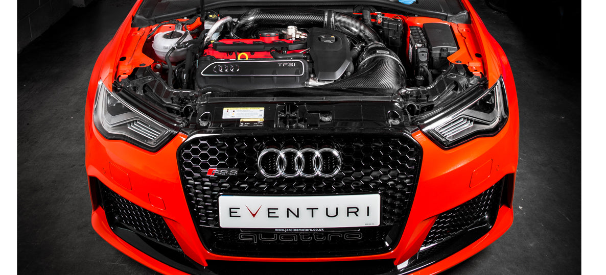 EVENTURI EVE-8VRS3-CF-RHD-INT Intake system AUDI 8V RS3 RHD (carbon fiber) Photo-1