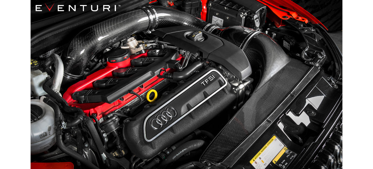 EVENTURI EVE-8VRS3-CF-LHD-INT Intake system AUDI 8V RS3 LHD (carbon fiber) Photo-4