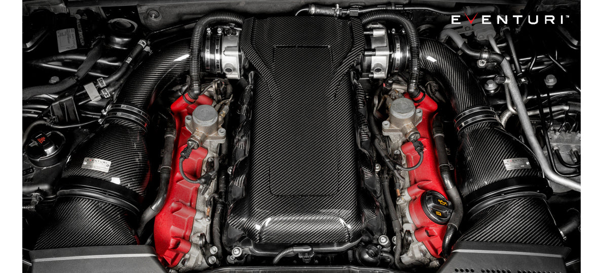 EVENTURI EVE-RS5-CF-ENG Engine cover AUDI B8 RS5/RS4 (carbon fiber) Photo-1