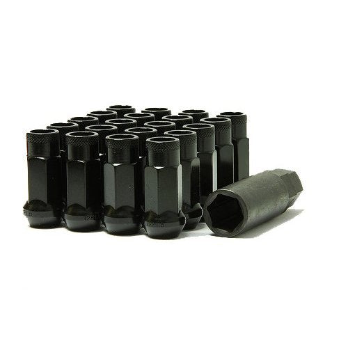 MUTEKI 32906B Lug nuts kit SR48 12x1.50 Black (Open End) Photo-0