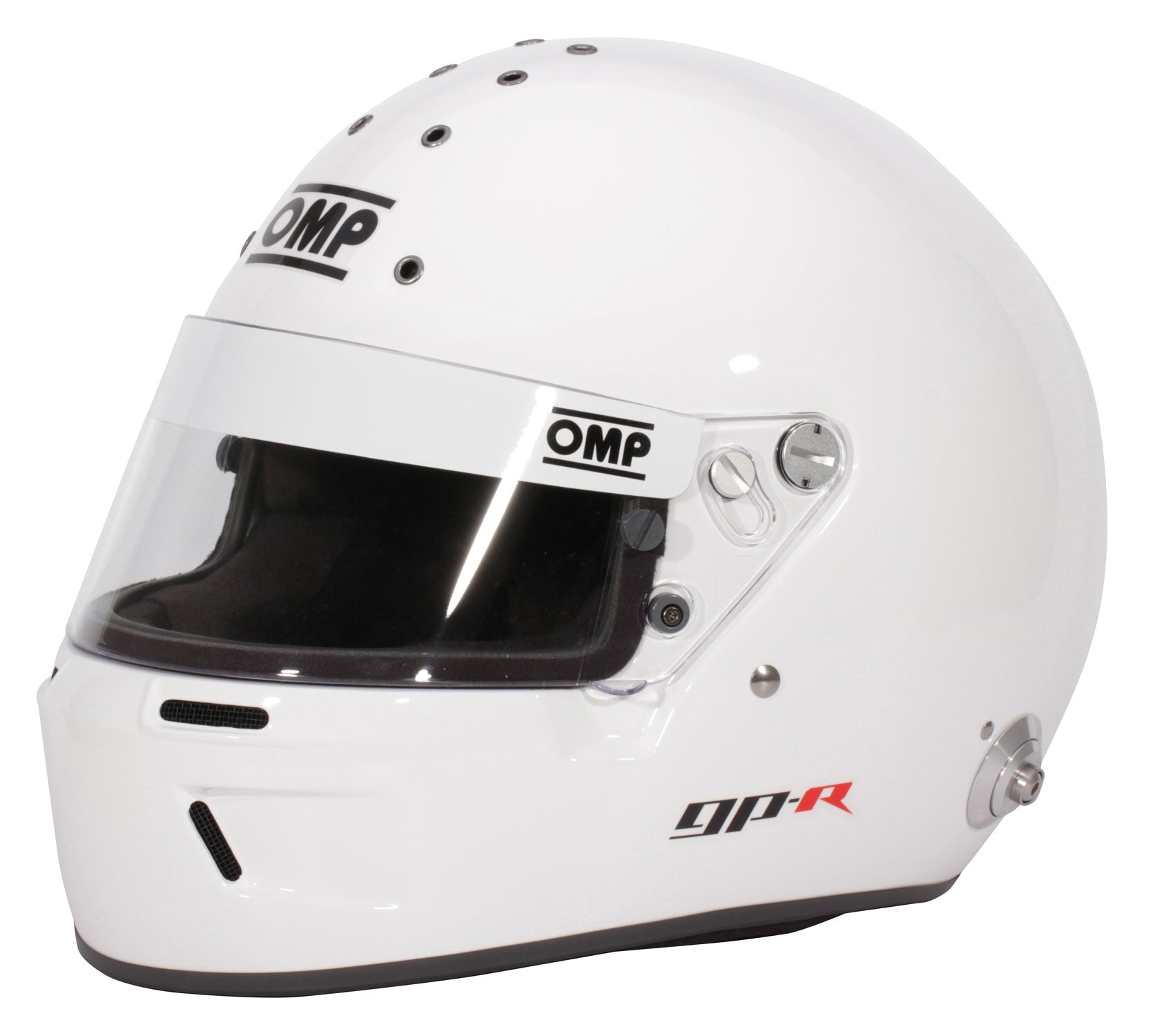 OMP SC0-0799-B01-020-XS Full-Face Racing Helmet GP-R, FIA 8859-2015, White, Size XS Photo-0