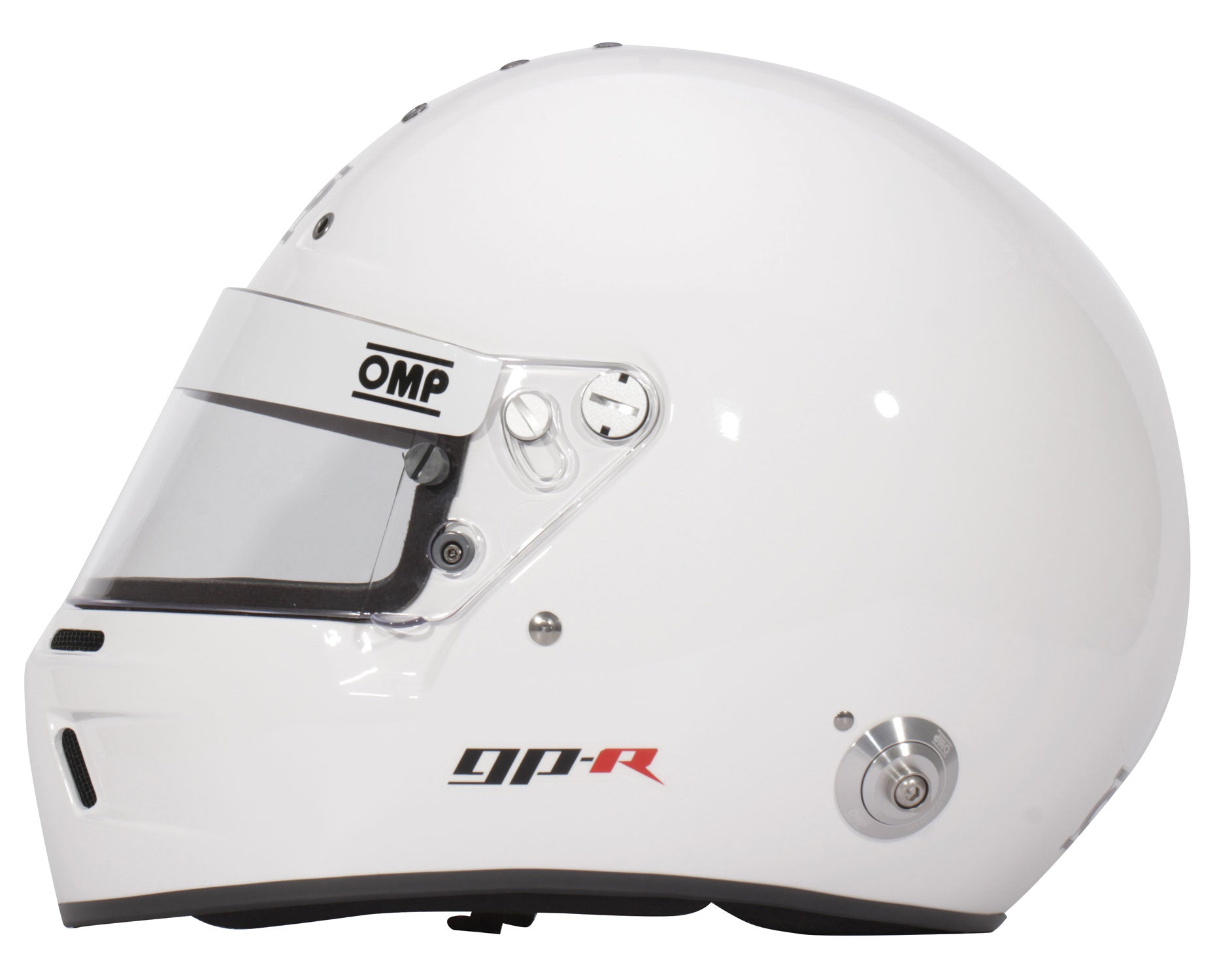 OMP SC0-0799-B01-020-XS Full-Face Racing Helmet GP-R, FIA 8859-2015, White, Size XS Photo-1