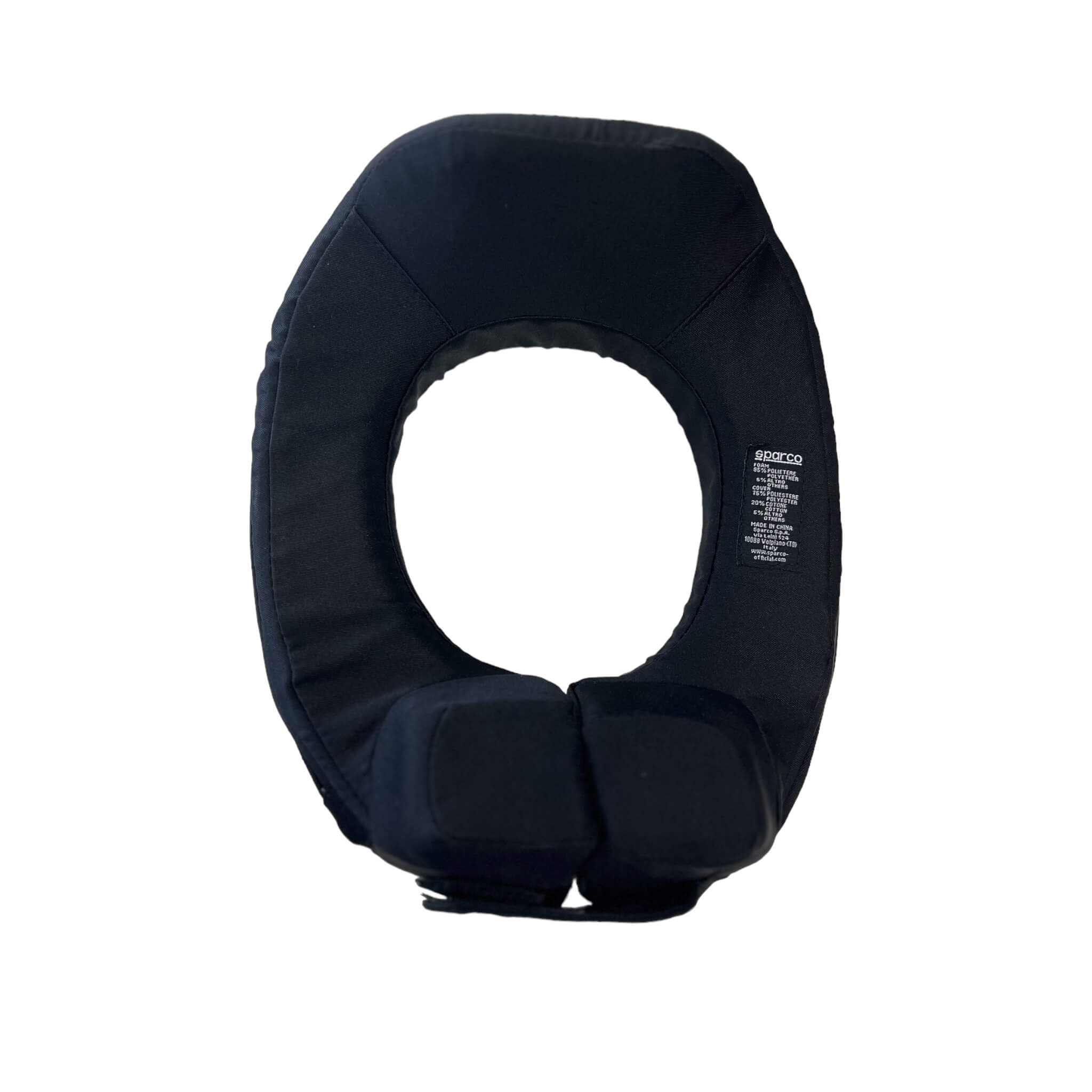 SPARCO 001604NRBI-B K-RING child neck support collar, Black/white Photo-1