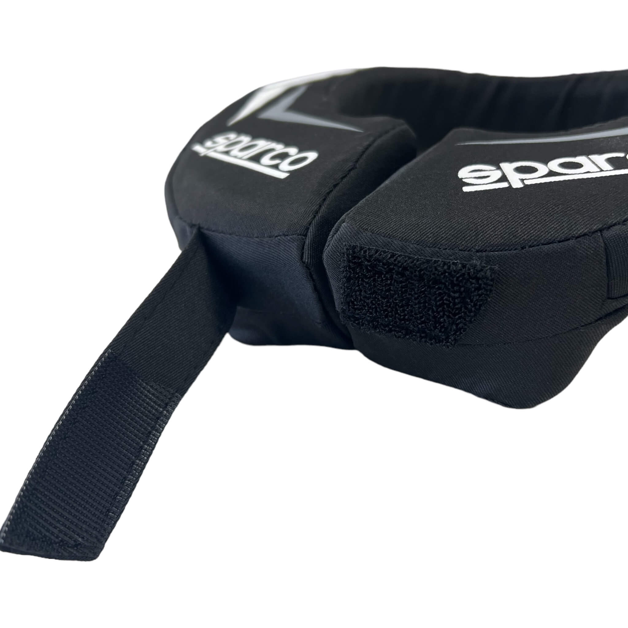 SPARCO 001604NRBI K-RING Neck support collar, Black/white Photo-2
