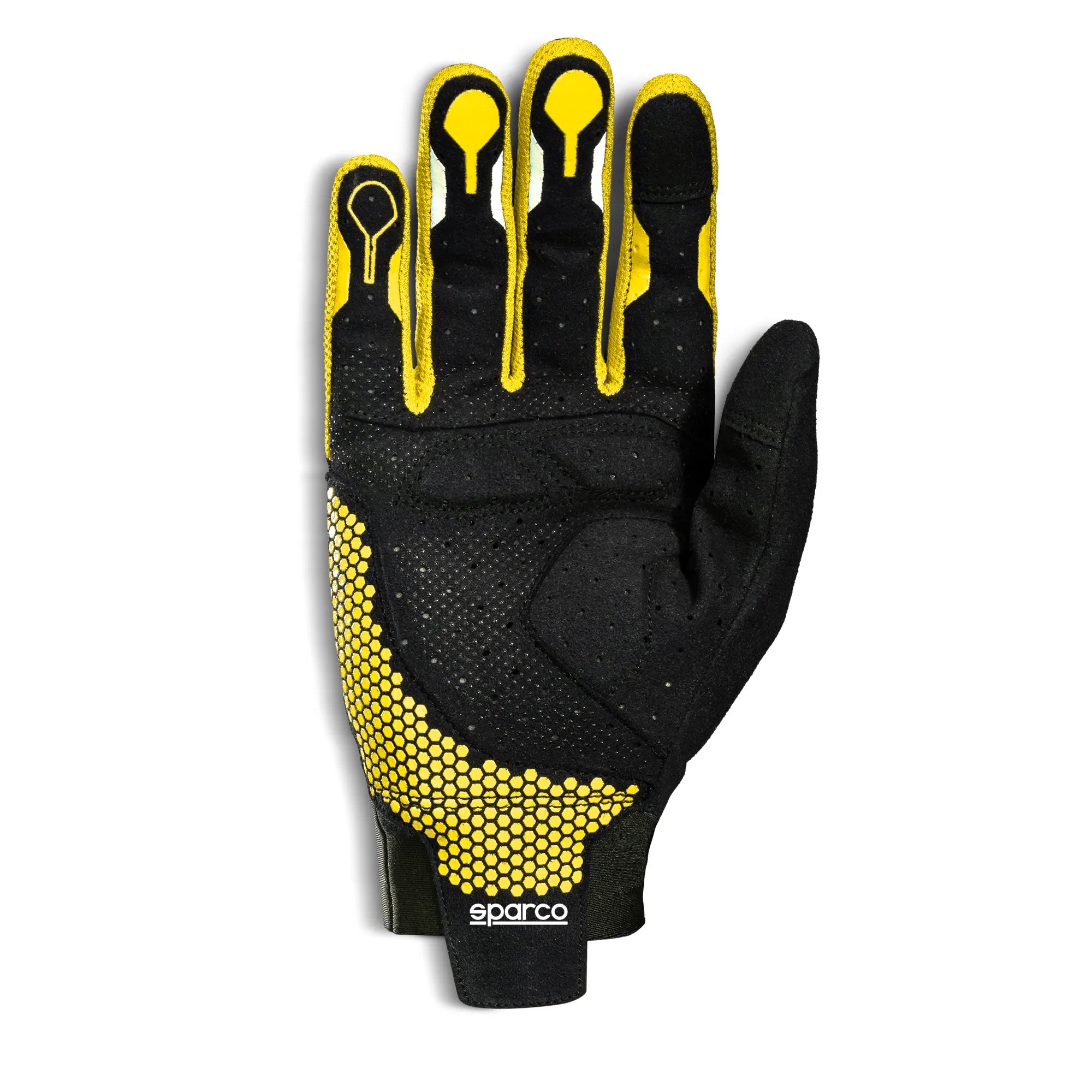 SPARCO 00209508NRGF HYPERGRIP+ Gaming gloves, black/yellow fluo, size 8 Photo-1