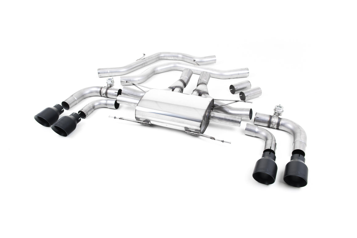 MILLTEK SSXAR002 Front Pipe-back Quad 100mm GT100 ALFA ROMEO Giulia Quadrifoglio 2.9 V6 Bi-Turbo Photo-0