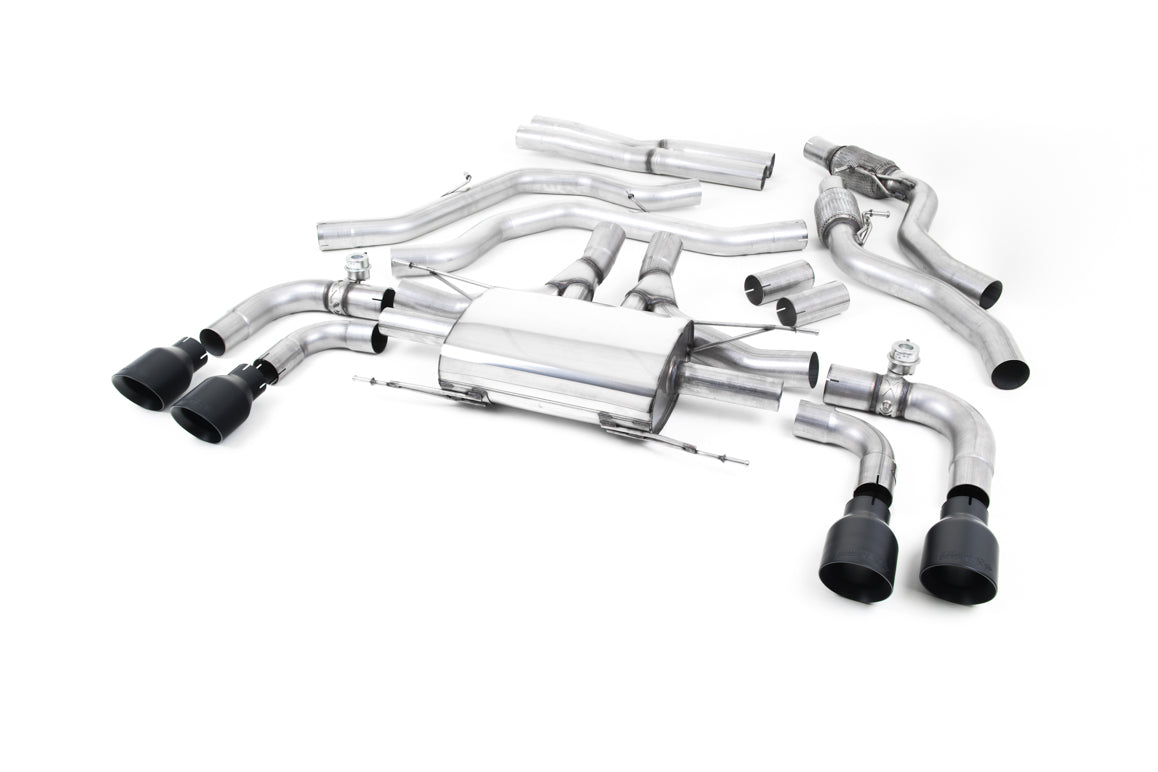 MILLTEK SSXAR007 Cat-back Quad 100mm GT100 ALFA ROMEO Giulia Quadrifoglio 2.9 V6 Bi-Turbo Photo-0